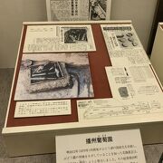 ワイナリーの遺跡に関する資料の展示も興味深いです。