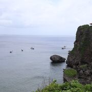 断崖絶壁からの光景がすばらしい