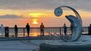 稚内駅から案外近い、夕日の名所。利尻富士も見えます。