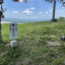 水口古城山頂上