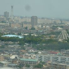 豊島園が見えます。今後の練馬城址の整備計画もあります。