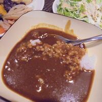 朝食　カレーライス　味もいい