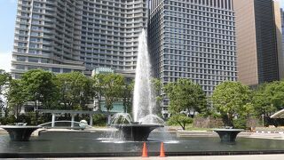 噴水がとても涼しげでよかった