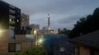 視界が開けてマリンタワーが