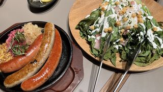 対応の良いビアレストラン