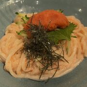 明太子のうどんが一番