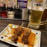 成増駅:レバーとビール