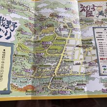 出発前に地図で説明して貰えます。理解できると旅も楽しい