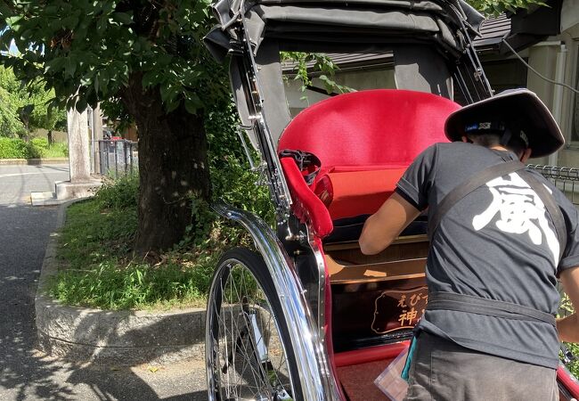 憧れの人力車。想像以上に快適でした