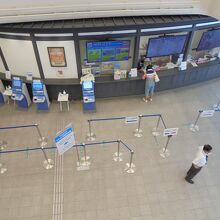 二階から　チケット売り場