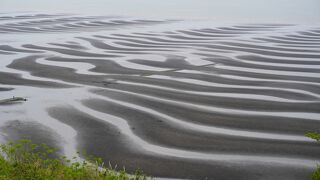 どんどん細い道を進んでいくと高台に展望所