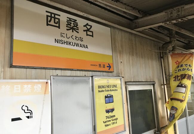 西桑名駅（三岐鉄道北勢線）：ナローゲージの始発駅