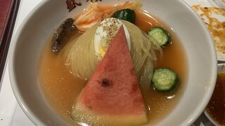 盛岡冷麺が美味しい