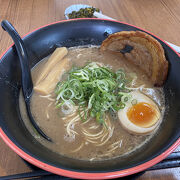 宇野辺駅:豚骨ラーメン