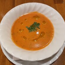 本日のスープ、トマトのガスパチョ