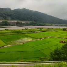 富士川沿いを進む身延線。