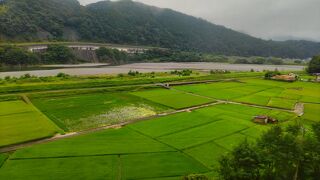 富士川沿いを行く、ローカル線