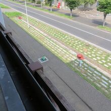 下に見えるビット、当時の海岸線が分かりますね