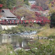 香嵐渓のつり橋