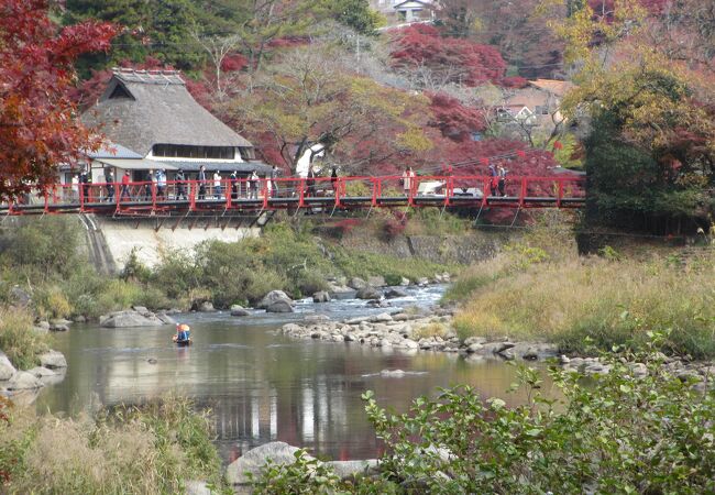 香嵐渓のつり橋