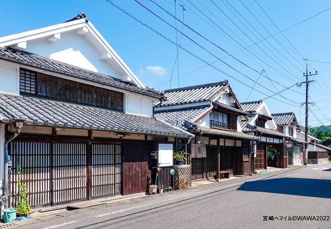 重要伝統的建造物群保存地区に選定されている美々津町の町並み