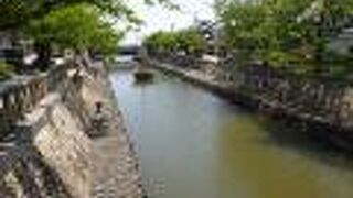 湊川沿いに設けられた緑豊かな散策路