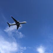 飛行機が近い！！