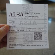 このレシートみたいなのがチケット