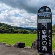 いろいろな角度から滝見物ができます。