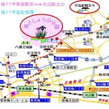 塩船観音寺・吹上菖蒲公園Map