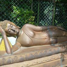 寝姿の仏さまは、東南アジアでは普通かもしれませんが、日本では