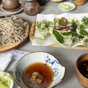 お蕎麦が美味しかった。