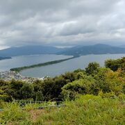 天橋立股のぞきの発祥の地の公園は天橋立の北側からの全景の見れるビューポイント