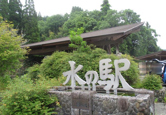 温泉転じて湧水。