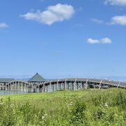 日本一長い総ヒバ造りの三連太鼓橋