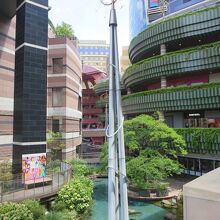 ブロック間にあるイベント会場