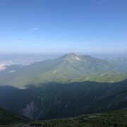 三俣山荘から歩いて1時間のとこ1時間半のところにありました、景色はとても素晴らしく、周りの山を一望できました