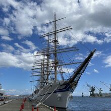メリケンパークの帆船日本丸