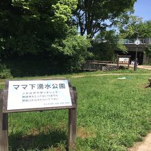 周囲に広がる公園