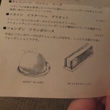 ケーキの説明書。たまたまこの２つの購入になりました。