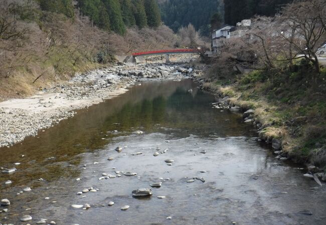 香嵐渓にかかる橋