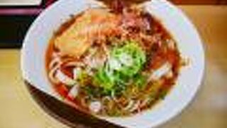 新幹線ホームできしめん