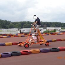 面白自転車：孫はこのゾーンがお気に入りでした。