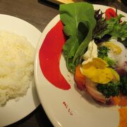 鎌倉野菜とハンバーグ