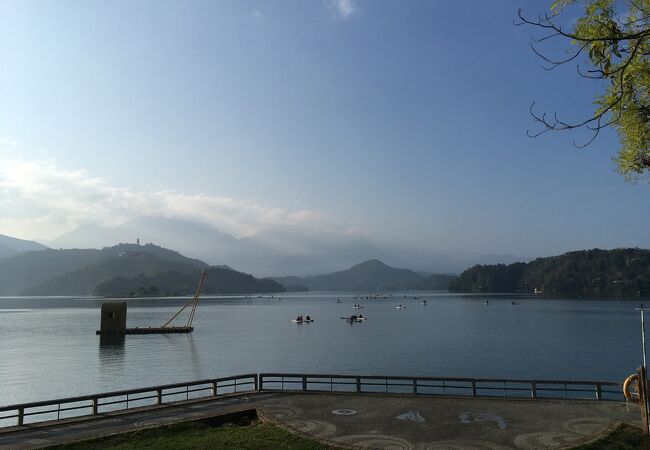 日月潭朝霧碼頭