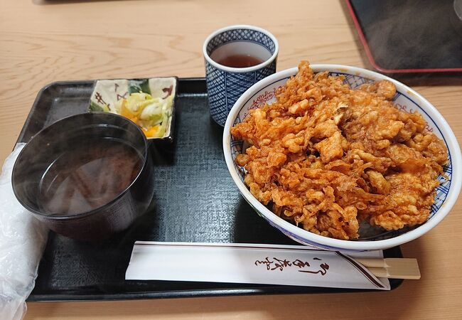 美味しいかき揚げ天丼