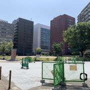 旧博多駅があった広場