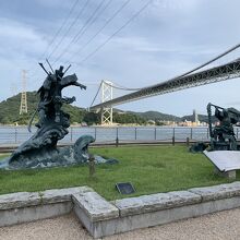 壇ノ浦の合戦のモニュメントもありました