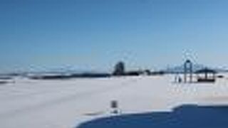 知床連山がちょこっと見える！