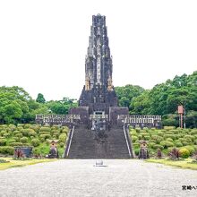 平和の塔＜平和台公園(宮崎県宮崎市) 